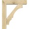 Ekena Millwork Balboa Block Rough Sawn Bracket w/ Offset Brace, Douglas Fir, 6"W x 24"D x 28"H BKT0604X24X28BOA05RDF - alternate 3